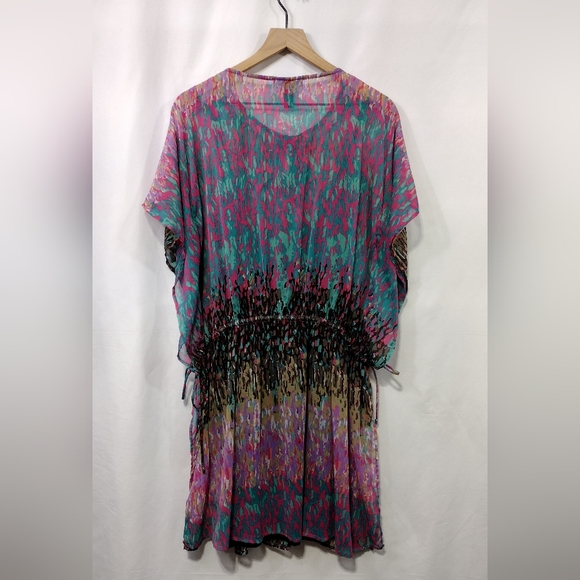 NWT Club Z Colletion Artsy Dress Women's M Multicolor Retro 90s Y2K Party - Picture 5 of 10